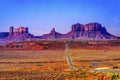 Highway Rock Formations Monument Valley Utah Royalty Free Stock Photo