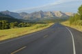 Highway in Rocky Mountains Royalty Free Stock Photo