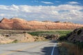 Highway running through Canyons of the Ancients National Monument Colorado USA Royalty Free Stock Photo