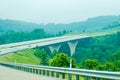 Highway runs through mountains of west virginia