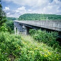 Highway runs through mountains of west virginia