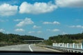 Highway scenery in Germany Royalty Free Stock Photo