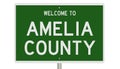 Highway sign for Amelia County