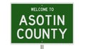 Highway sign for Asotin County Royalty Free Stock Photo