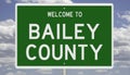 Highway sign for Bailey County