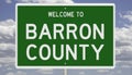 Highway sign for Barron County