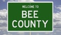 Highway sign for Bee County