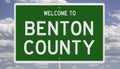 Highway sign for Benton County Royalty Free Stock Photo