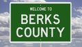 Highway sign for Berks County Royalty Free Stock Photo