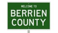 Highway sign for Berrien County Royalty Free Stock Photo