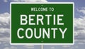 Highway sign for Bertie County Royalty Free Stock Photo