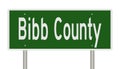 Highway sign for Bibb County Georgia