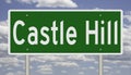 Highway sign for Castle Hill Newfoundland
