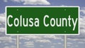 Highway sign for Colusa County California Royalty Free Stock Photo