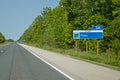 Exit Sign On Highway 402 For Pinery Provincial Park