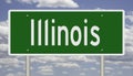 Highway sign for Illinois