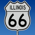 Highway sign for Illinois Route 66