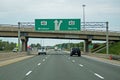 Highway Sign Indicating The Split Between Highways 401 and 402