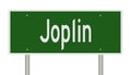 Highway sign for Joplin Missouri