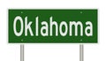Highway sign for Oklahoma Royalty Free Stock Photo