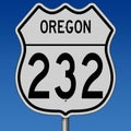 Highway sign for Oregon Route 232