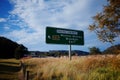 Highway sign at Pacific Highway Mooney Mooney Brooklyn Australia