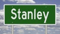 Highway sign for Stanley Idaho