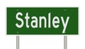 Highway sign for Stanley Idaho