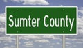 Highway sign for Sumter County Royalty Free Stock Photo
