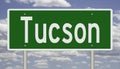 Highway sign for Tucson Arizona