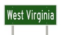 Highway sign for West Virginia