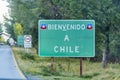 Highway Signpost, Patagonia, Chile