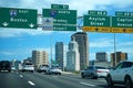 Highway signs within the city of Hartford