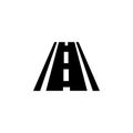 Highway simple icon and simple flat symbol for web site, mobile, logo, app, UI