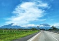 Highway Sky Cloud Blue Road Royalty Free Stock Photo