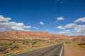 Highway 12 south of Torrey and Capitol Reef in Utah Royalty Free Stock Photo