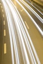 Highway speeding cars Royalty Free Stock Photo