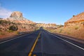 The highway in state of Utah, early morning Royalty Free Stock Photo