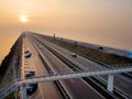 Highway Surrounded By The Sea