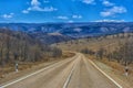 Highway on Tazheranskaya steppe