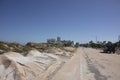 A1A Highway to Marineland after Hurricane Matthew Royalty Free Stock Photo