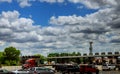 Highway toll booth U.S. Height view