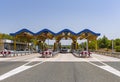 Highway toll gate in Zadar, Croatia.