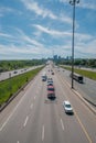 Highway 401 in Toronto, Ontario, Canada Royalty Free Stock Photo