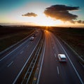 Highway traffic Royalty Free Stock Photo