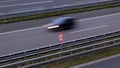 Highway traffic - motion blurred cars on a highway Royalty Free Stock Photo