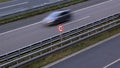 Highway traffic - motion blurred cars on a highway Royalty Free Stock Photo