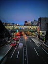 Highway and trainstation in Tokyo