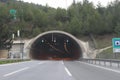 Highway and tunnel entry Royalty Free Stock Photo