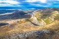 A1 Highway Velebit pass aerial view